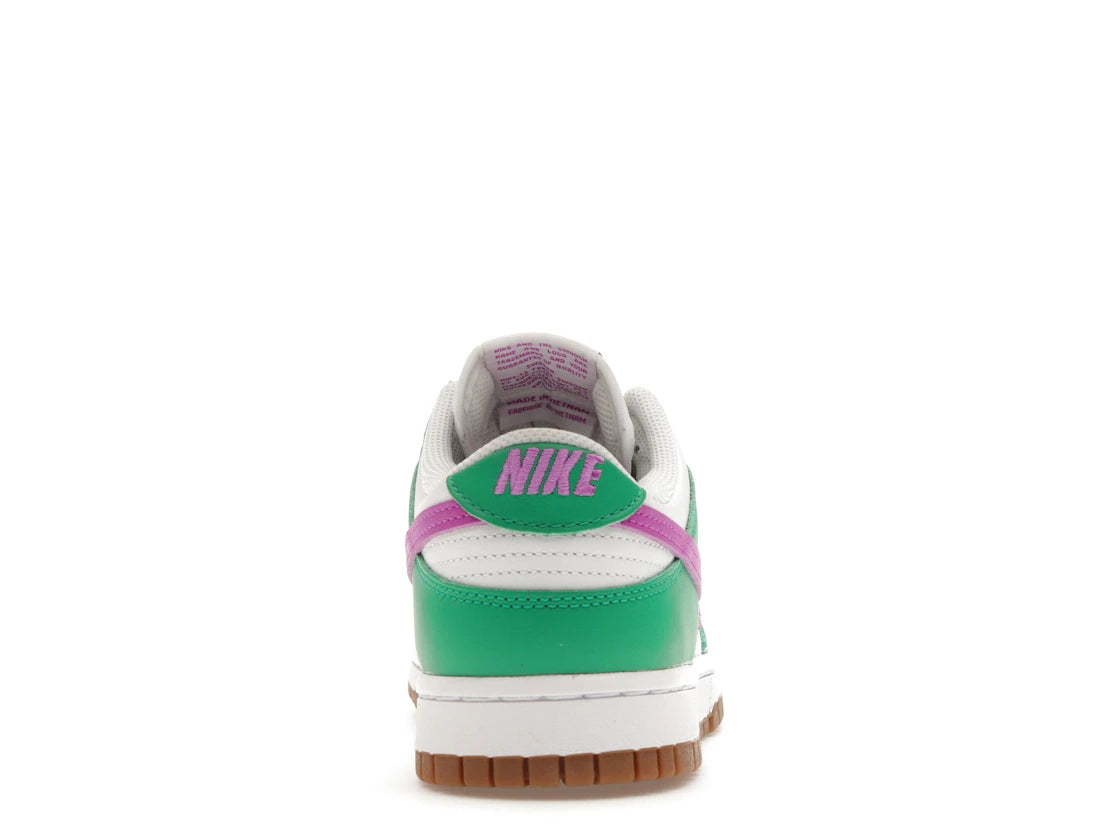 Nike Dunk Low White Stadium Green Fuchsia (Women's)