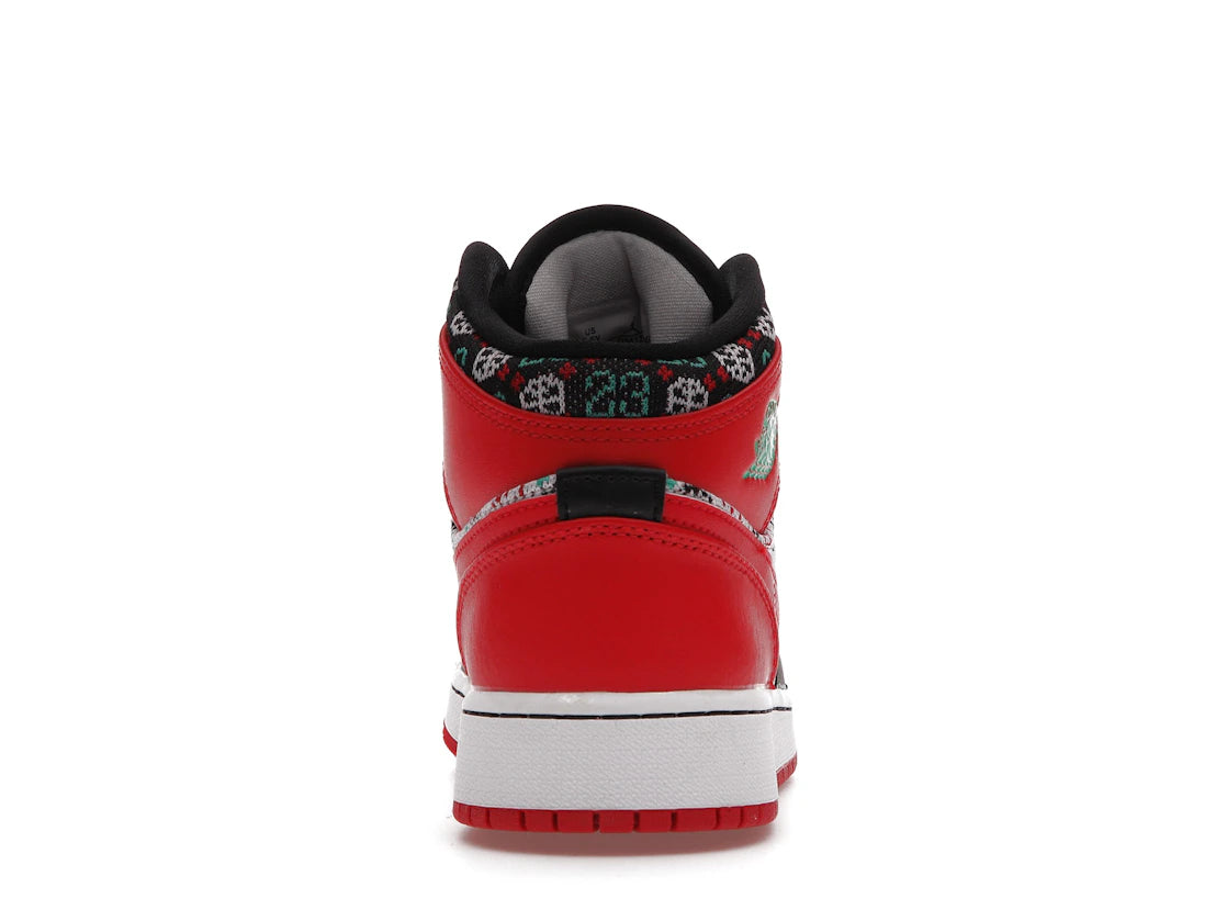 Jordan 1 Mid SE Ugly Christmas Sweater (GS)