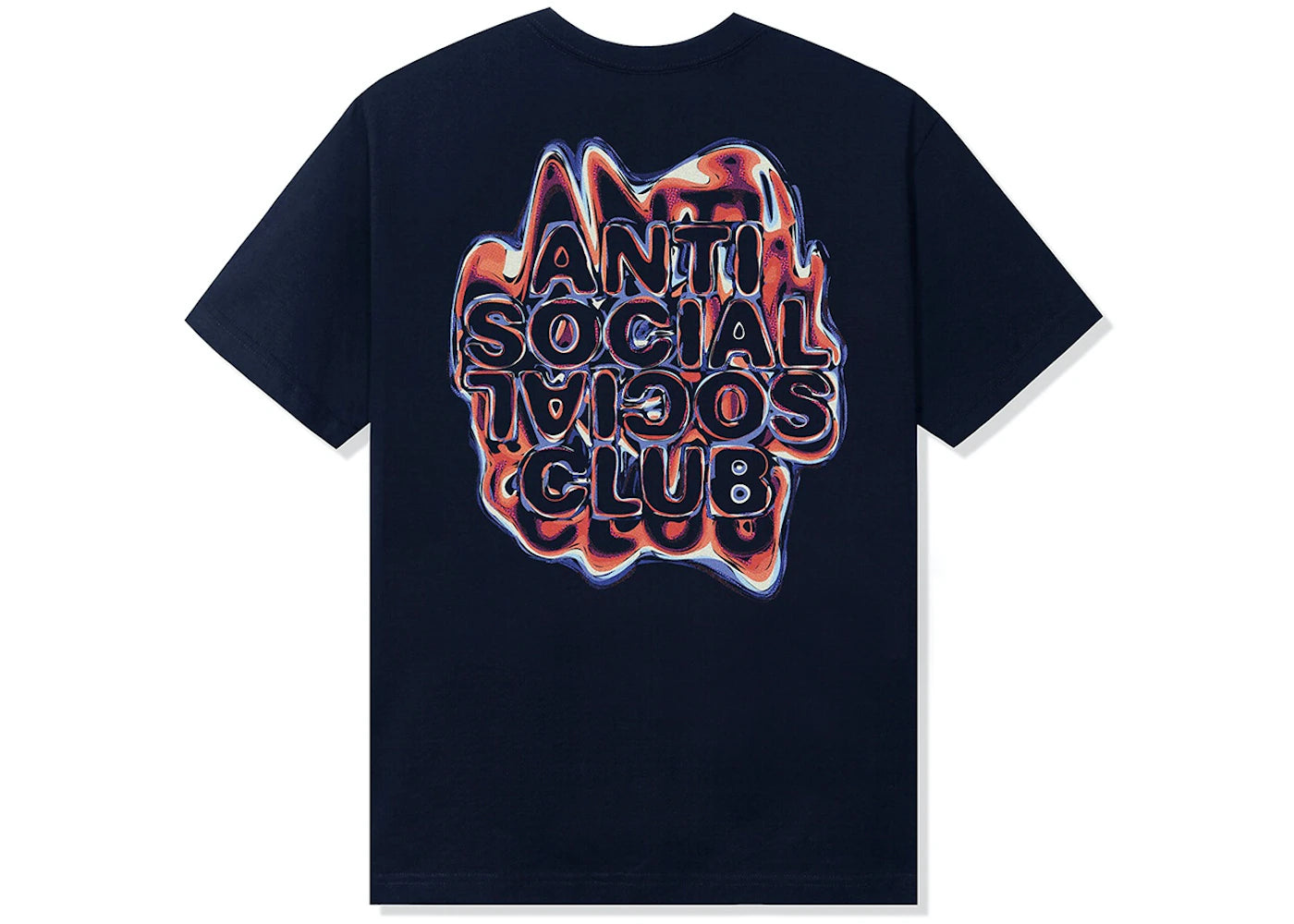 Anti Social Social Club Oil Slick Tee Navy