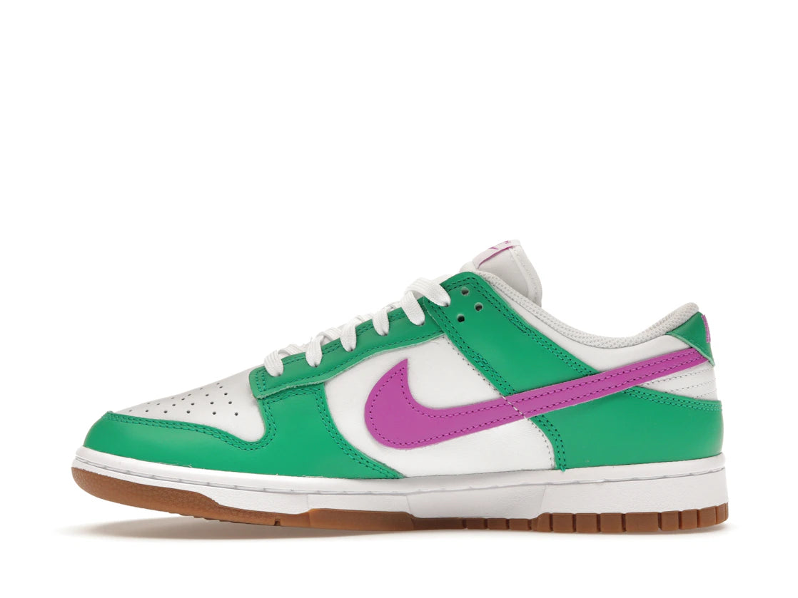 Nike Dunk Low White Stadium Green Fuchsia (Women's)