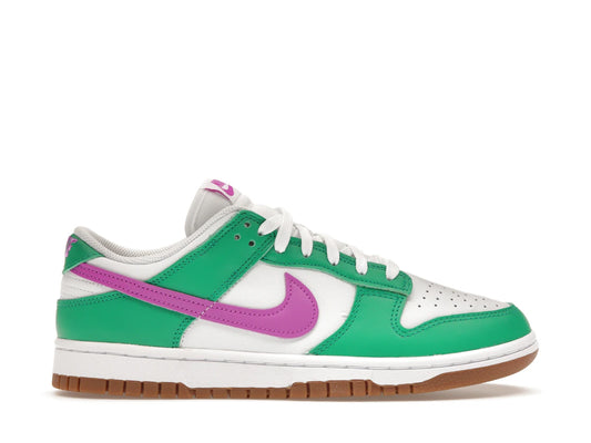 Nike Dunk Low White Stadium Green Fuchsia (Women's)