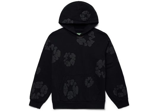 Denim Tears Cotton Wreath Hoodie Black Monochrome