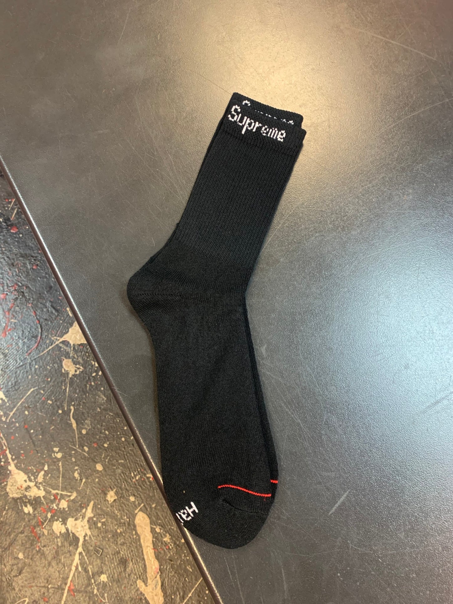 Black Supreme Sock