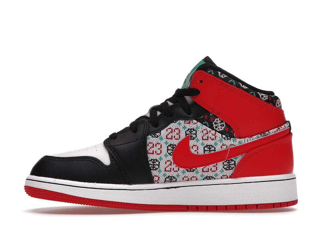 Jordan 1 Mid SE Ugly Christmas Sweater (GS)