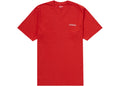 Supreme Washed Capital S/S Top Red