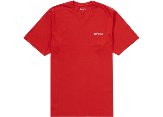Supreme Washed Capital S/S Top Red