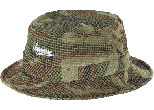 Supreme Camo Grid Velvet Crusher Woodland Camo