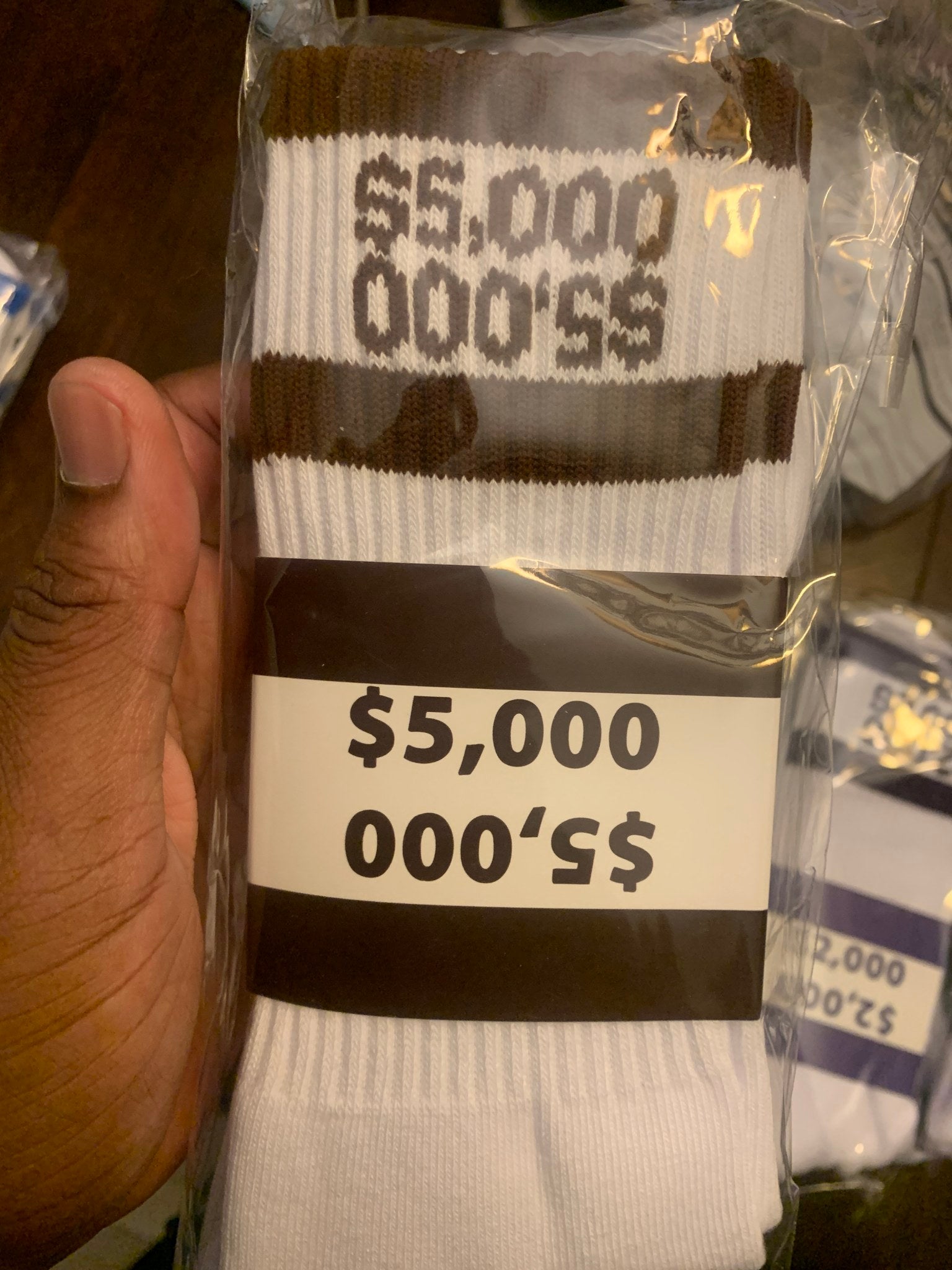 $5000 sock