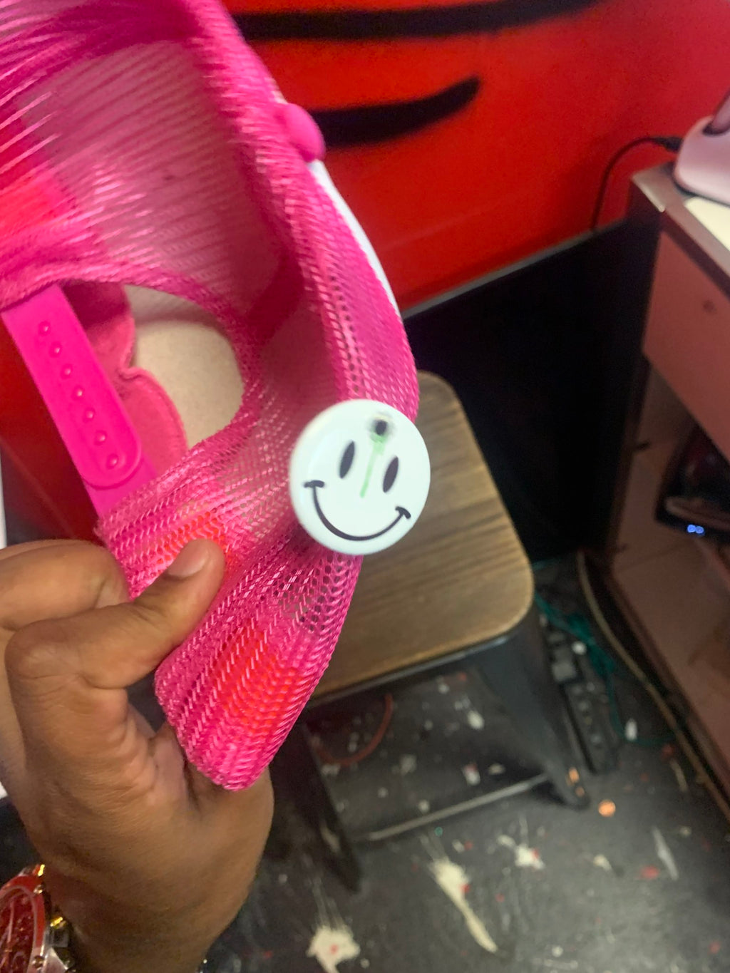 Pink hat